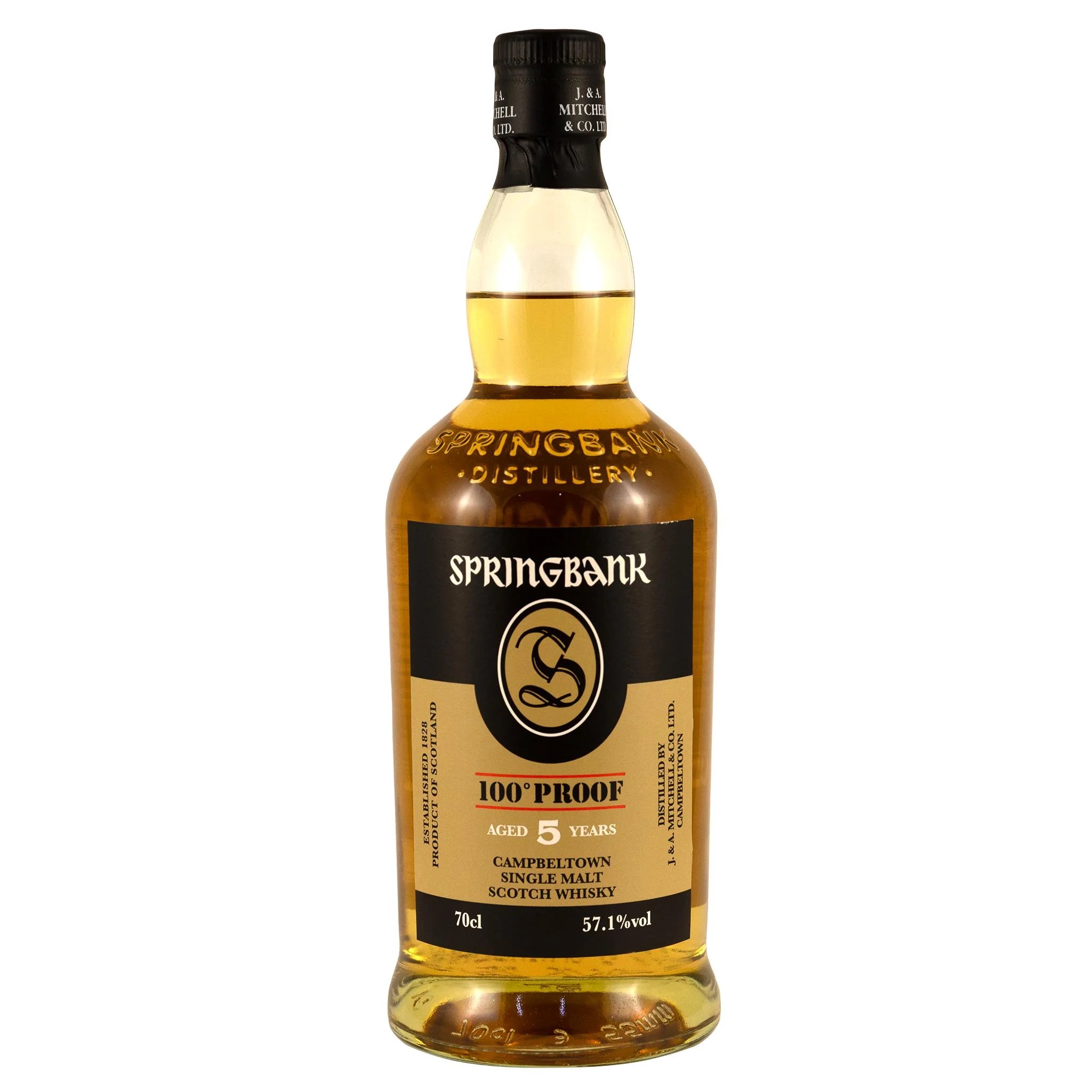 SPRINGBANK 100° PROOF 5 YEARS 700ml Springbank 5YO 100 Proof 700ml 57.1%