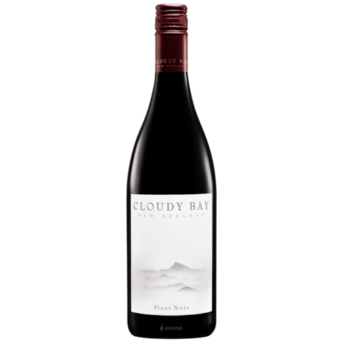 bottle of cloudy bay pinot noir 2019 red wine 3mk