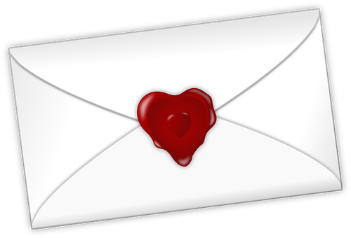 gift letter with a heart shape