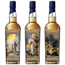 将图像加载到图库查看器中,set of three bottles compass box myth and legends whisky 3mk