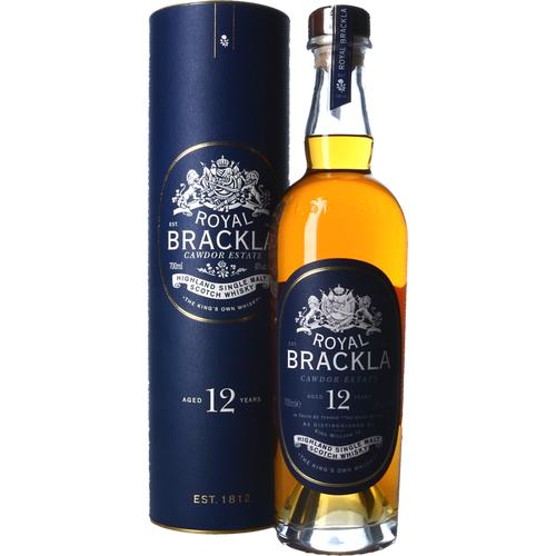 Bottle of Royal Brackla 12 Year Old whisky with giftbox 3mk