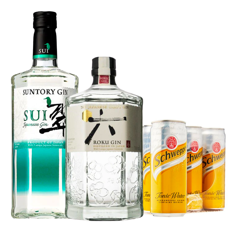 (Bundle) Roku Sui: 1*Roku + 1*Sui Gin + 12*Tonic