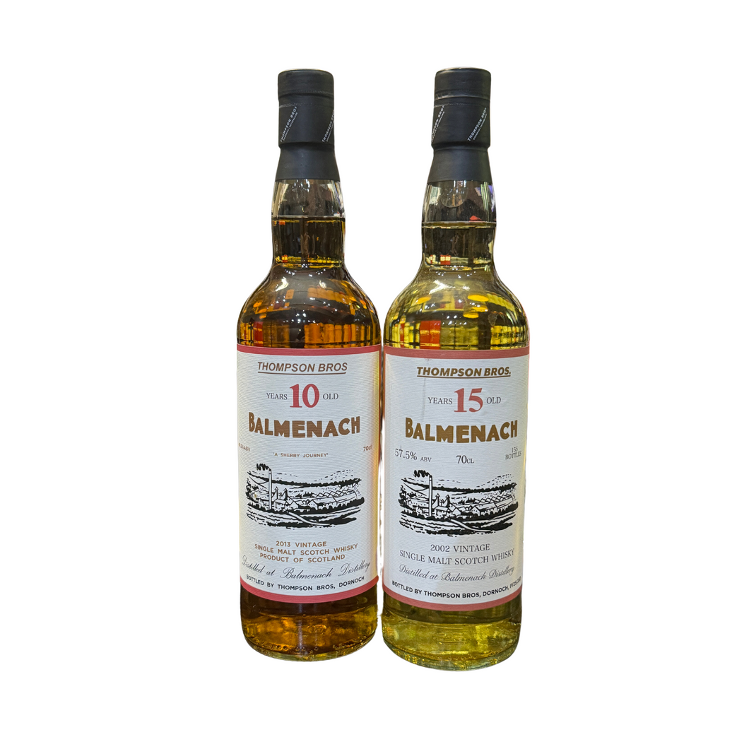 (Bundle) Balmenach 2013/2023 10YO & 2002/2017 15YO PST