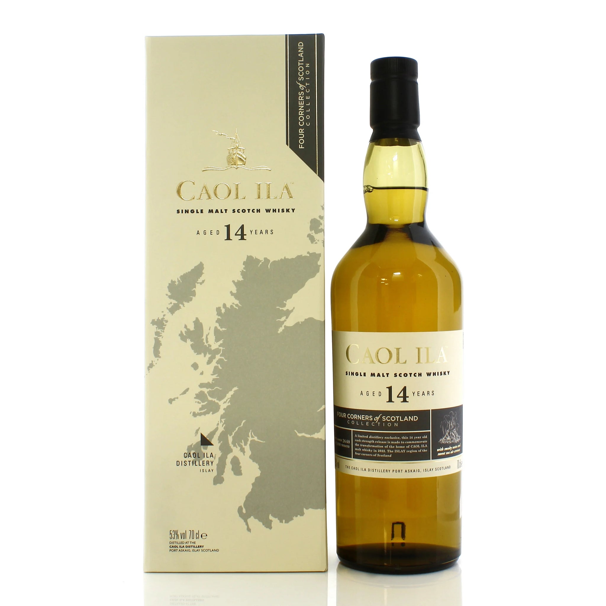 Caol Ila 14YO Four Corners of Scotland 700ml 53% 3MK Alcohol and