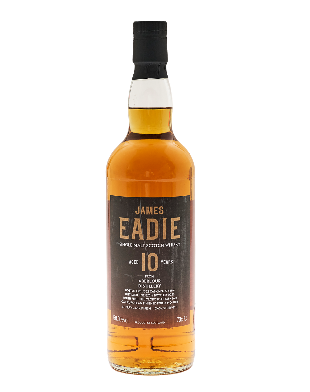 Aberlour 2014/2025 10YO 1st Fill Oloroso HHD Finish 700ml 58.9% James Eadie