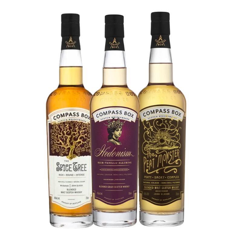 (Bundle)  Compass Box Flavour of 3 Tasting Bundle