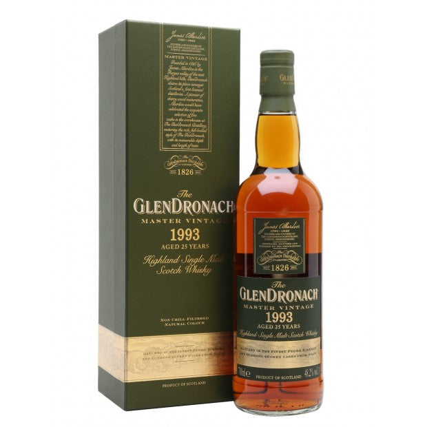 GlenDronach 1993/2019 25YO 700ml 48.2% ( Pedro Ximénez & Oloroso Casks)