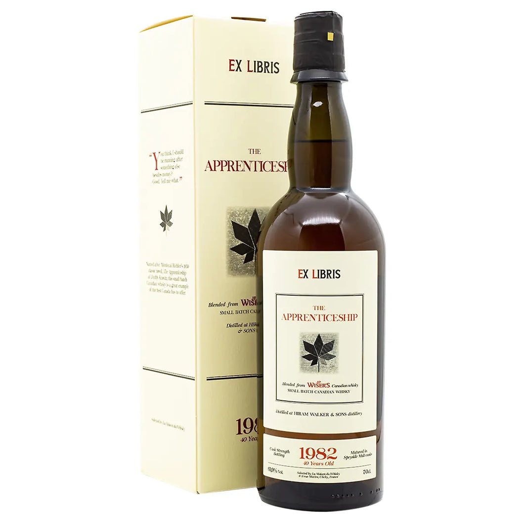 Ex Libris JP Wiser's 1982 The Apprenticeship Canadian whisky 40 YO Cask Strength 61.9%