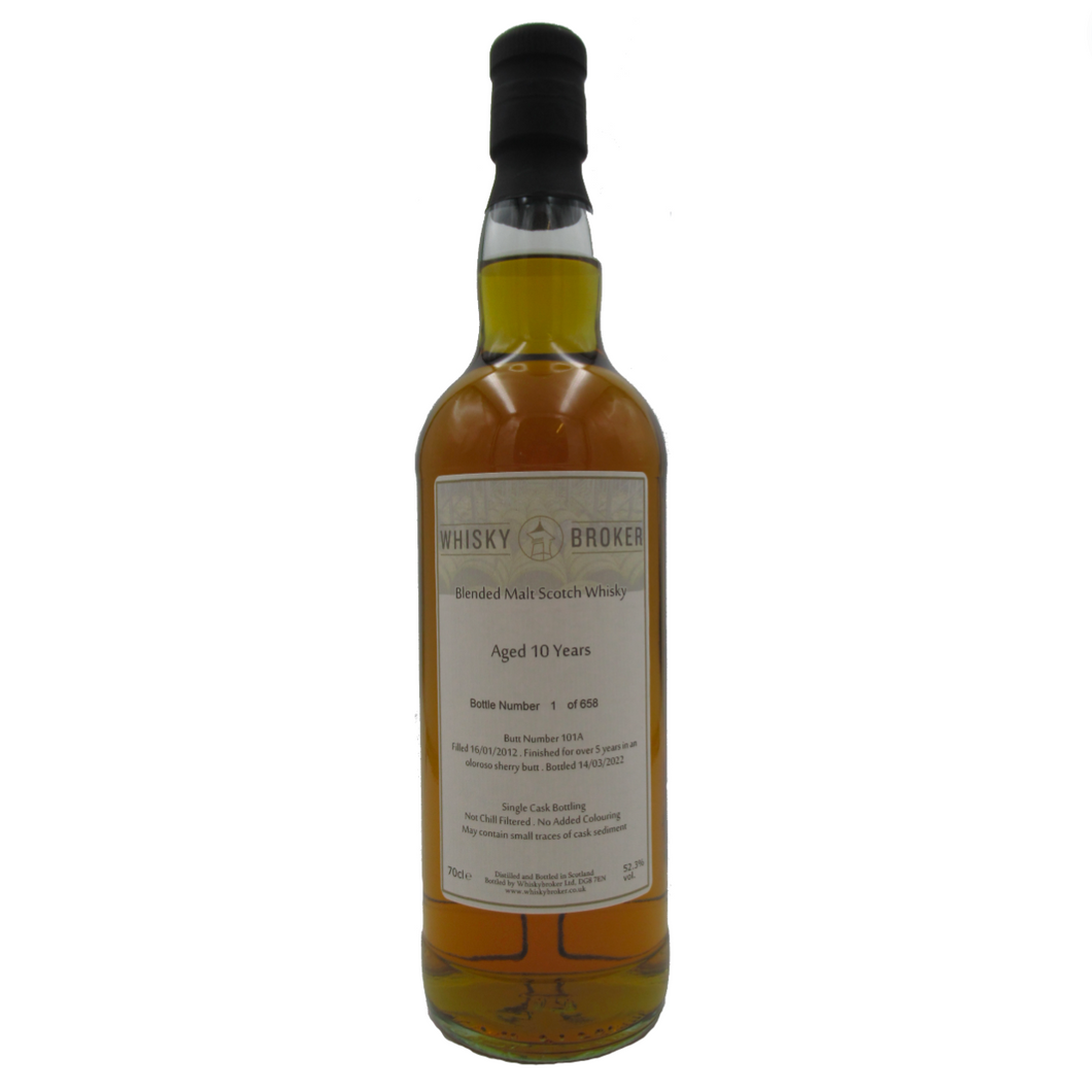 Blended Malt 2012 10YO 700ml 52.3% (Oloroso butt finish) The Whisky Broker