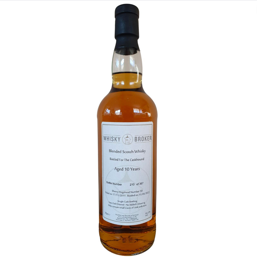 Blended Scotch 2011 10YO 700ml 54.10% (Sherry Hogshead) Whisky Broker UK