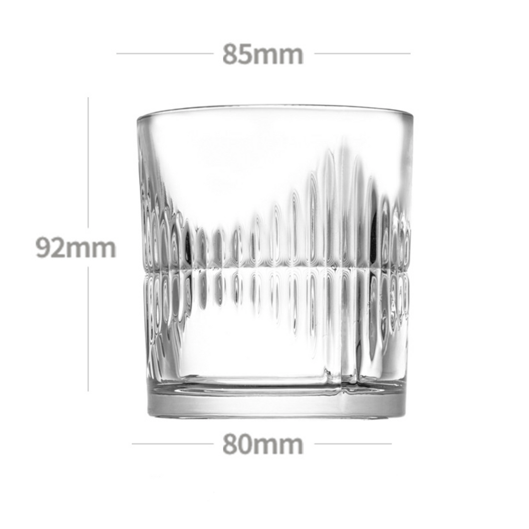 Vibration Whisky Rock Glass 335ml (x2/4/6)