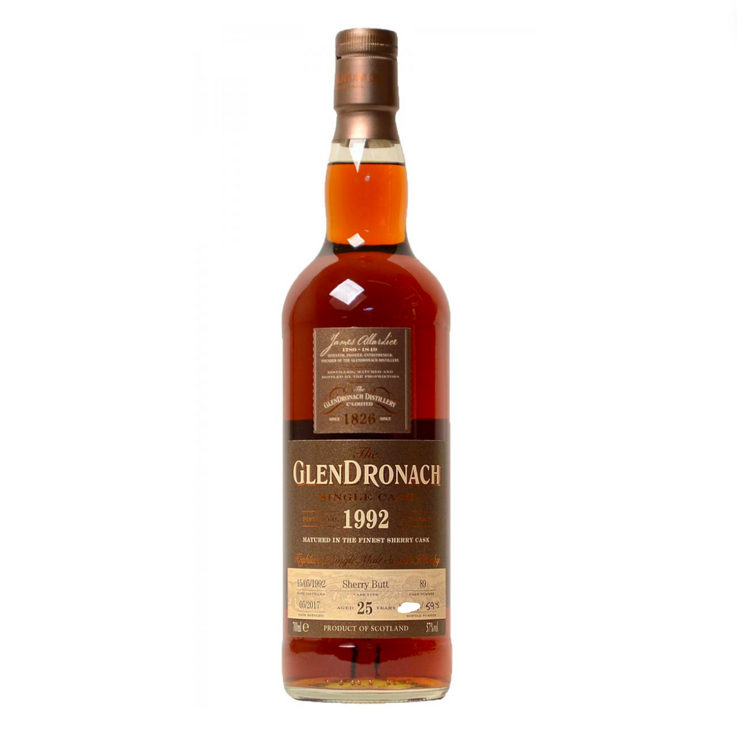 GlenDronach 1992/2017 25YO Sherry Butt #89 700ml 57%