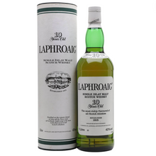 Load image into Gallery viewer, Laphroaig 10YO, Bottle 1990s Pre-Royal Warrant 1000ml 43%
