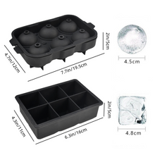 将图像加载到图库查看器中，Silicone Ice Ball/Cube Maker (6s) with Cover
