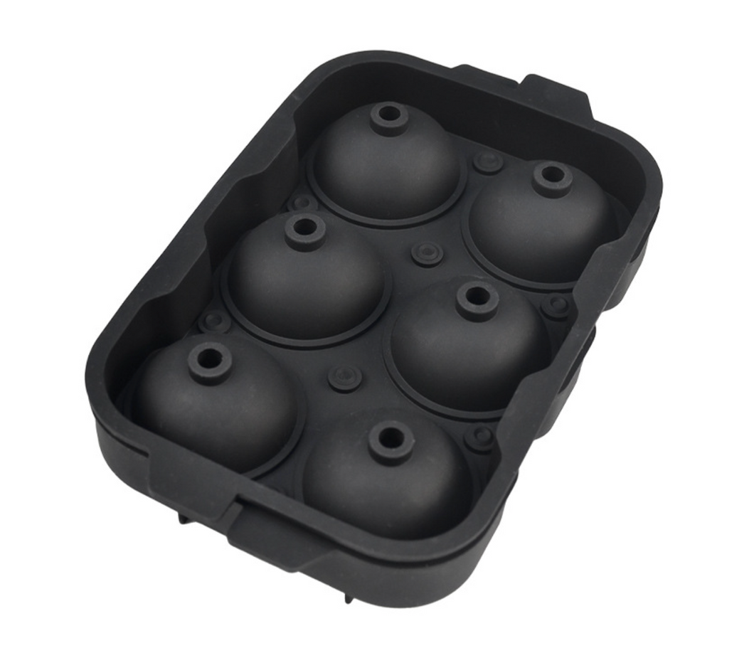 Silicone Ice Ball/Cube Maker (6s) with Cover