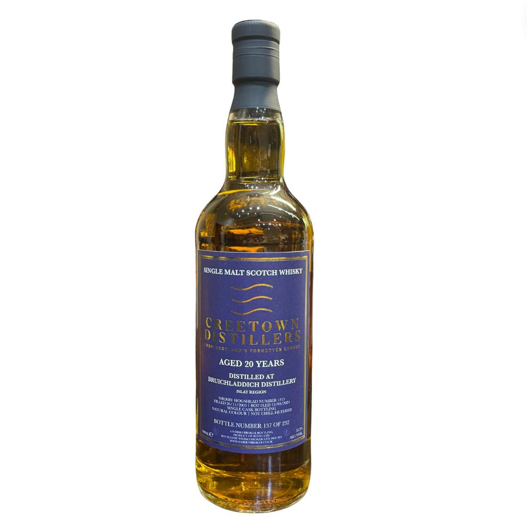 Bruichladdich 2003/2024 20YO Sherry HHD  #1315 700ml 55.50% Whisky Broker UK