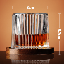 Load image into Gallery viewer, Modern (Glass + Base) Spinning Whisky Rock Glass 280ml (1pc)

