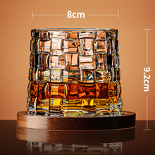 将图像加载到图库查看器中，Jade (Glass + Base) Spinning Whisky Rock Glass 280ml (1pc)
