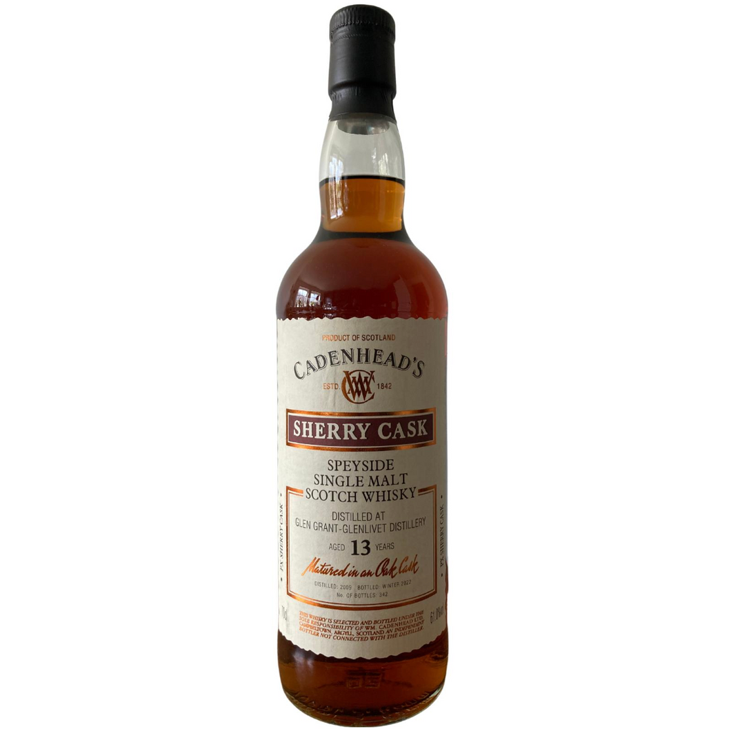 Glen Grant 2009/2022 13YO PX Sherry Finish 700ml 61% Cadenhead's