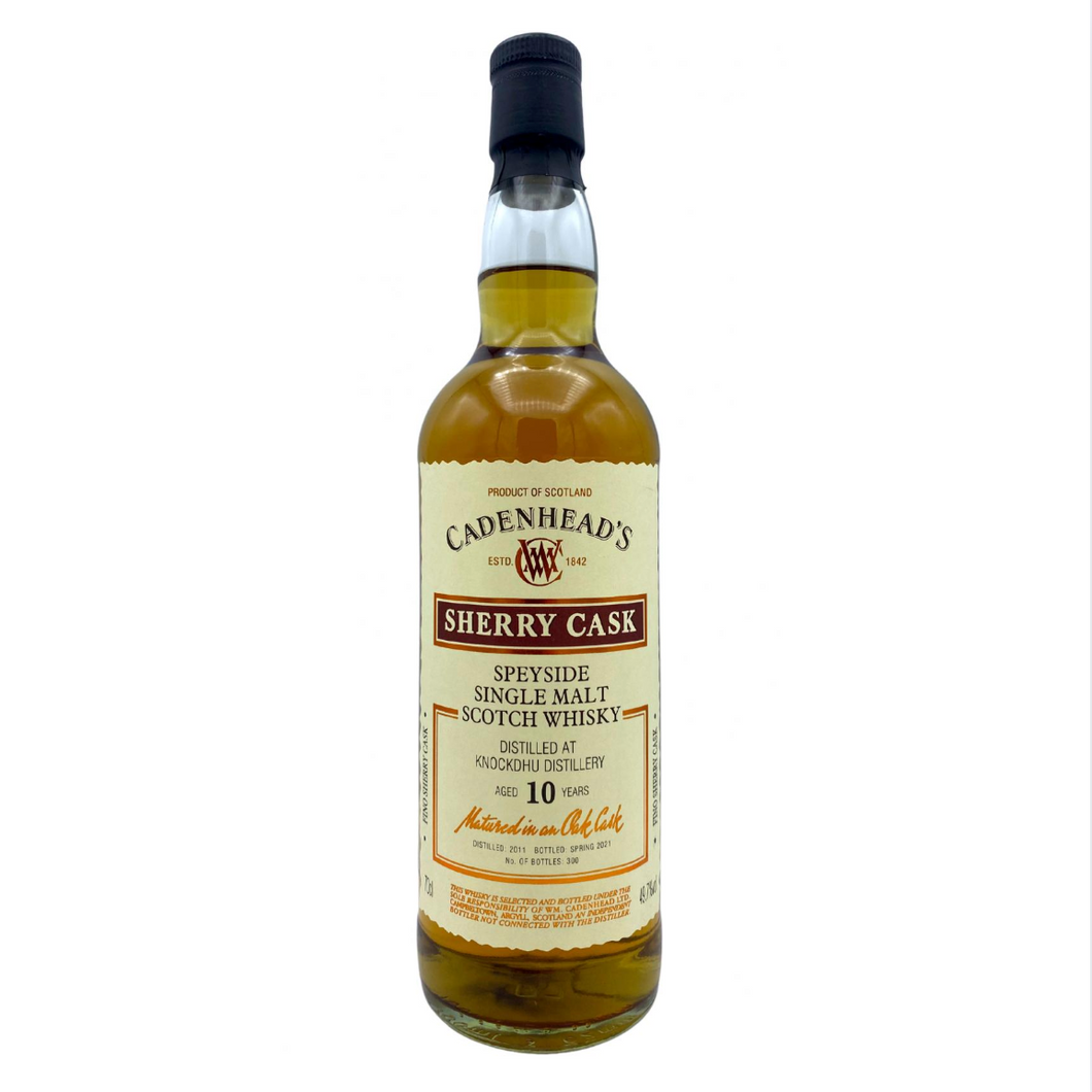 Knockdhu 2011/2021 10YO Fino Sherry Finish 700ml 49.7% Cadenhead's