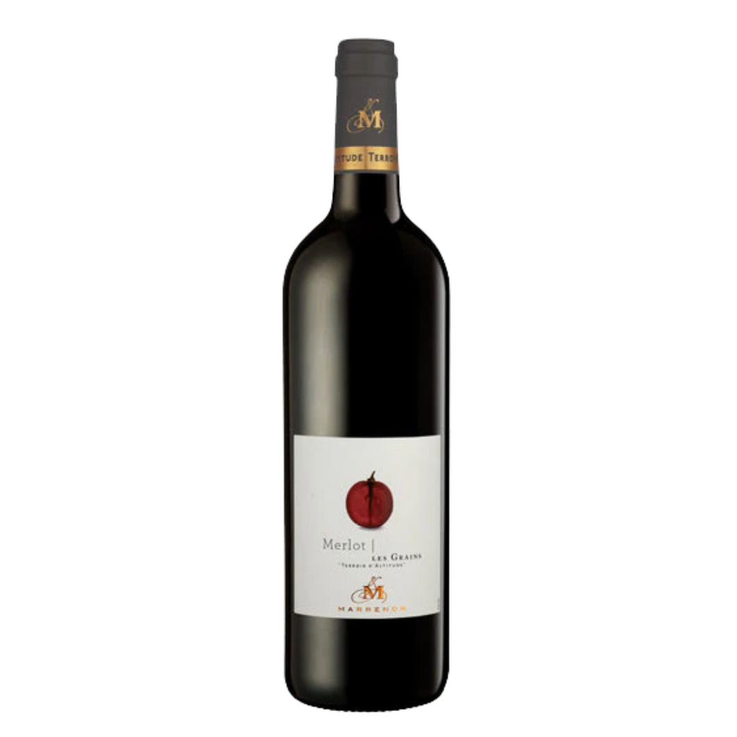 Marrenon Les Grains Merlot 2020 Red Wine (Rhone, FR) 750ml