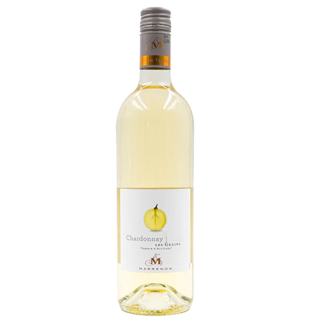Marrenon Les Grains Chardonnay 2023 White Wine (Rhone, FR) 750ml