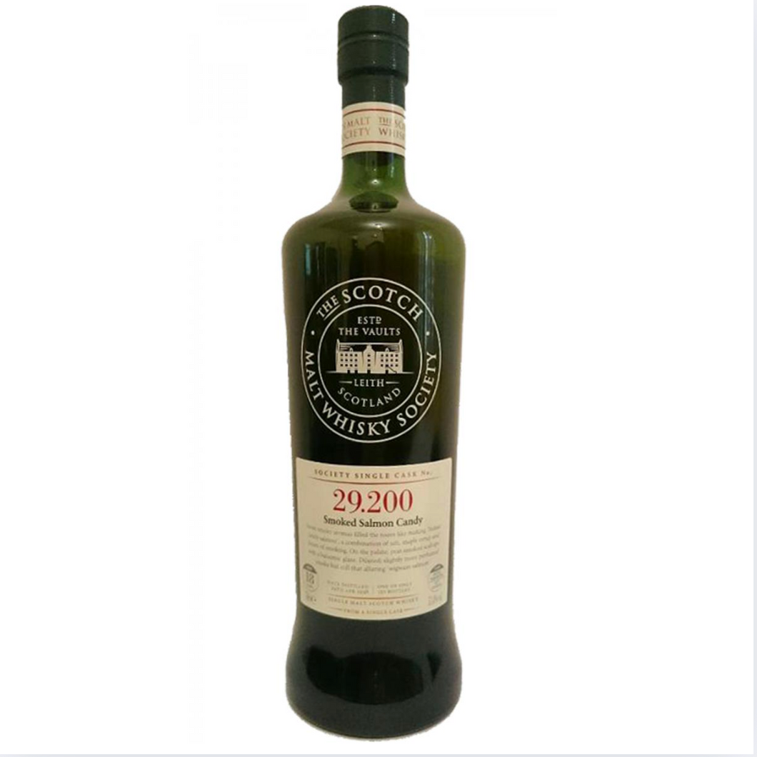 SMWS 29.200 (Laphroaig) Smoked Salmon Candy 1998/2016 18YO Bourbon Hogshead 700ml 53.4%