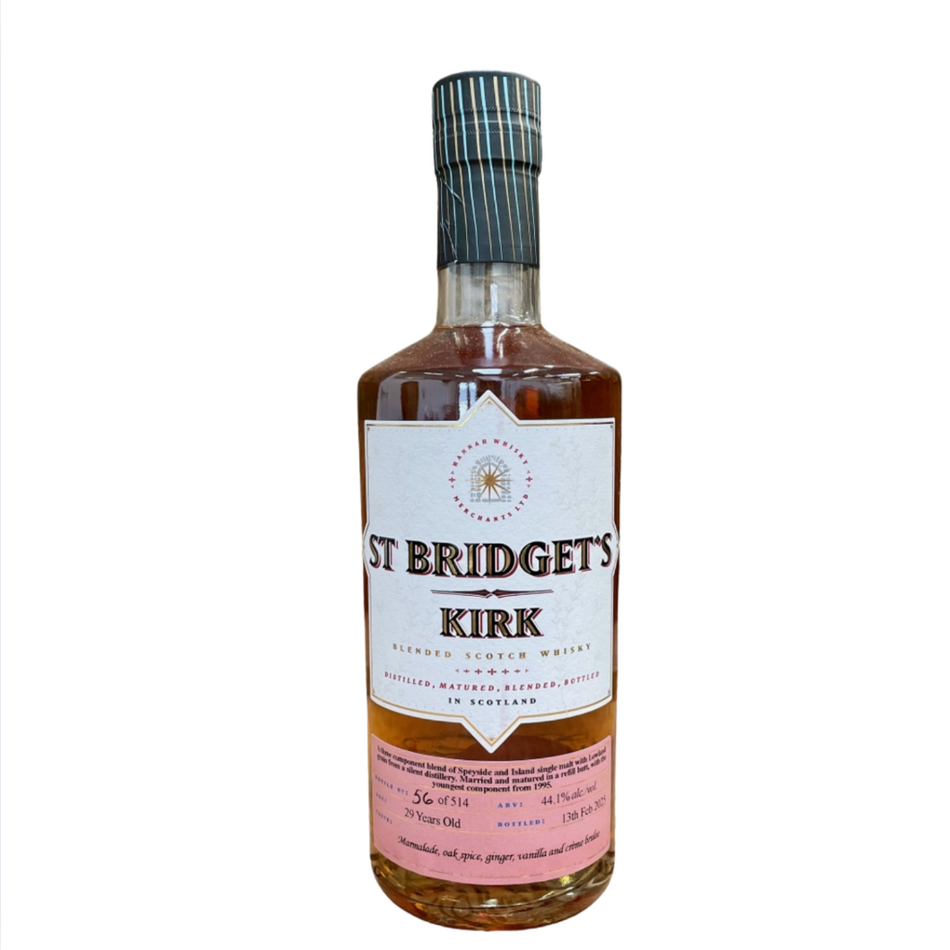 ST BRIDGET'S KIRK Blended Batch 1995/2025 29YO Refill Butt 700ml 44.1% LOTG