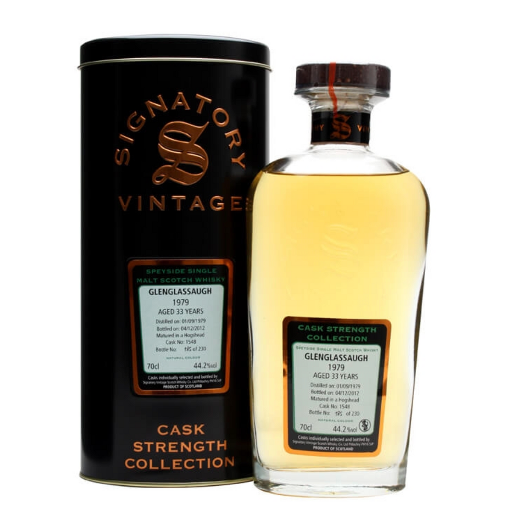 GlenGlassugh 1979/2012 33YO Hogshead 700ml 44.2% Signatory Vintage