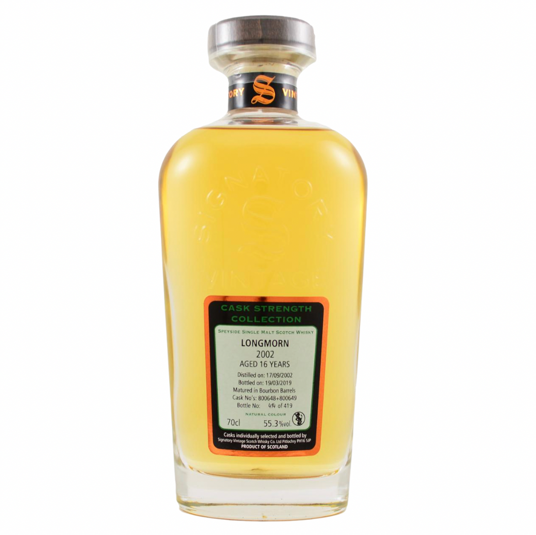 Longmorn 2002/2019 16YO Bourbon Barrels 700ml 55.3% S.V.