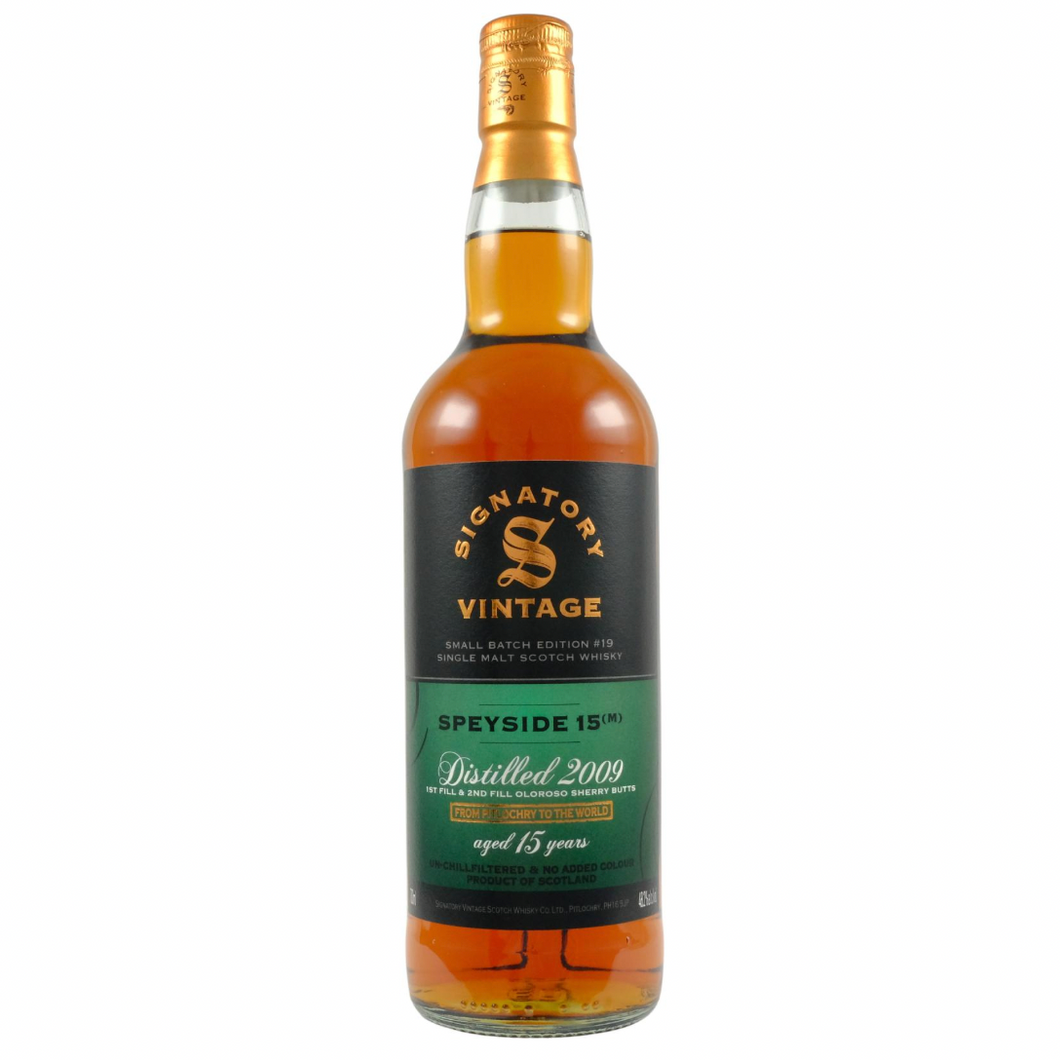 Speyside M 2009/2025 15YO Small Batch Ed #19 700ml 48.2% Signatory Vintage