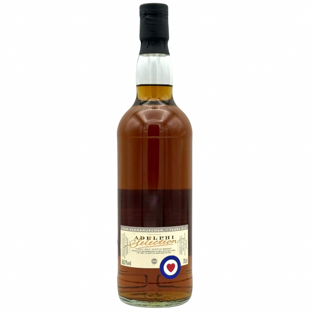Ardnamurchan 2016/2023 7YO 1st Fill PX HHD #833 700ml 56% Adelphi