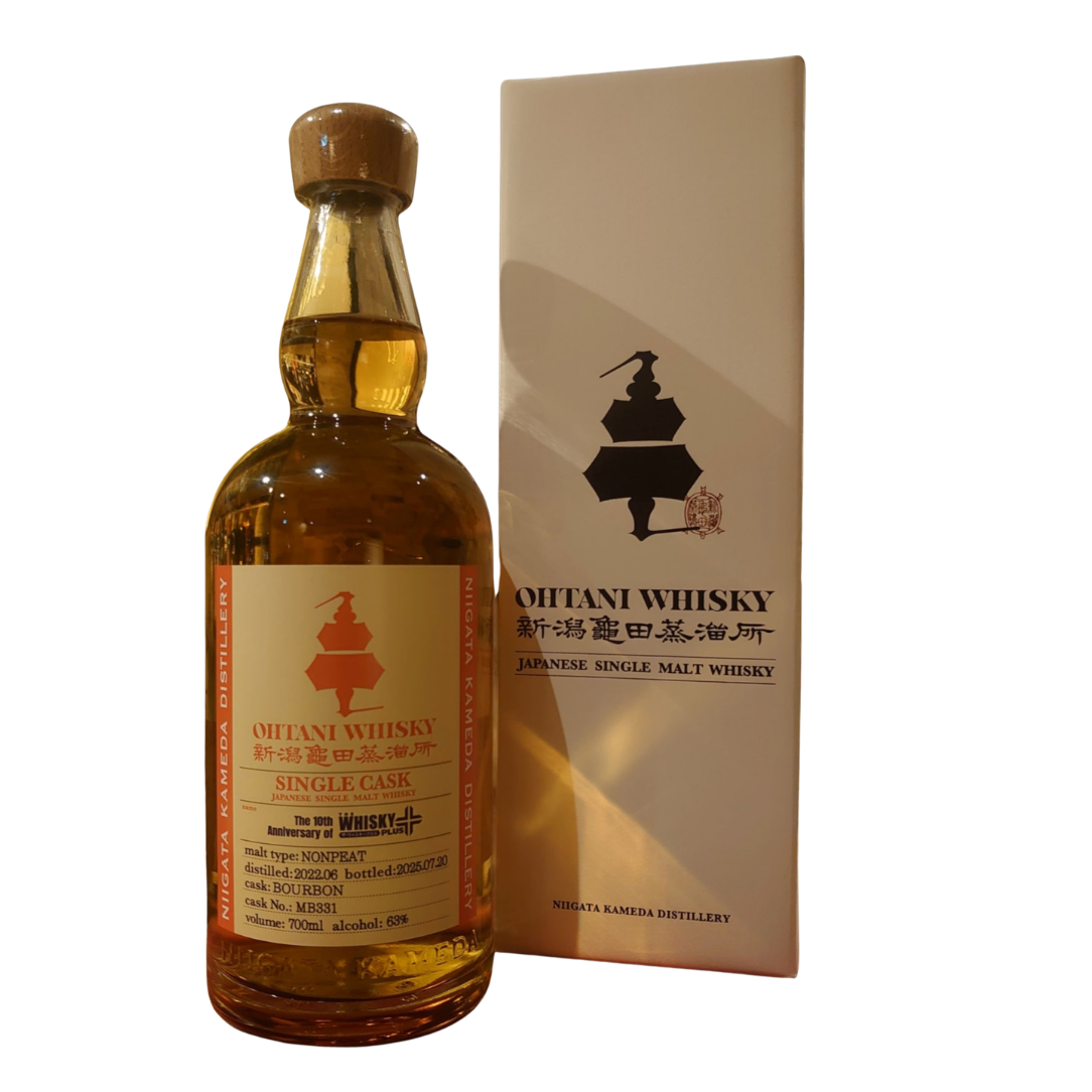 Ohtani Niigata Kameda 2022/2025 3YO Bourbon 700ml 63% Whisky Plus 10th