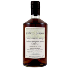Load image into Gallery viewer, Springbank 1997/2017 20YO Sherry Hogshead 700ml 48.9% Whisky Broker (Private Collection)
