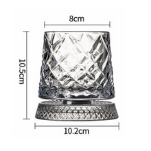 将图像加载到图库查看器中，Star (Glass + Base) Spinning Whisky Rock Glass 270ml (1pc) V2
