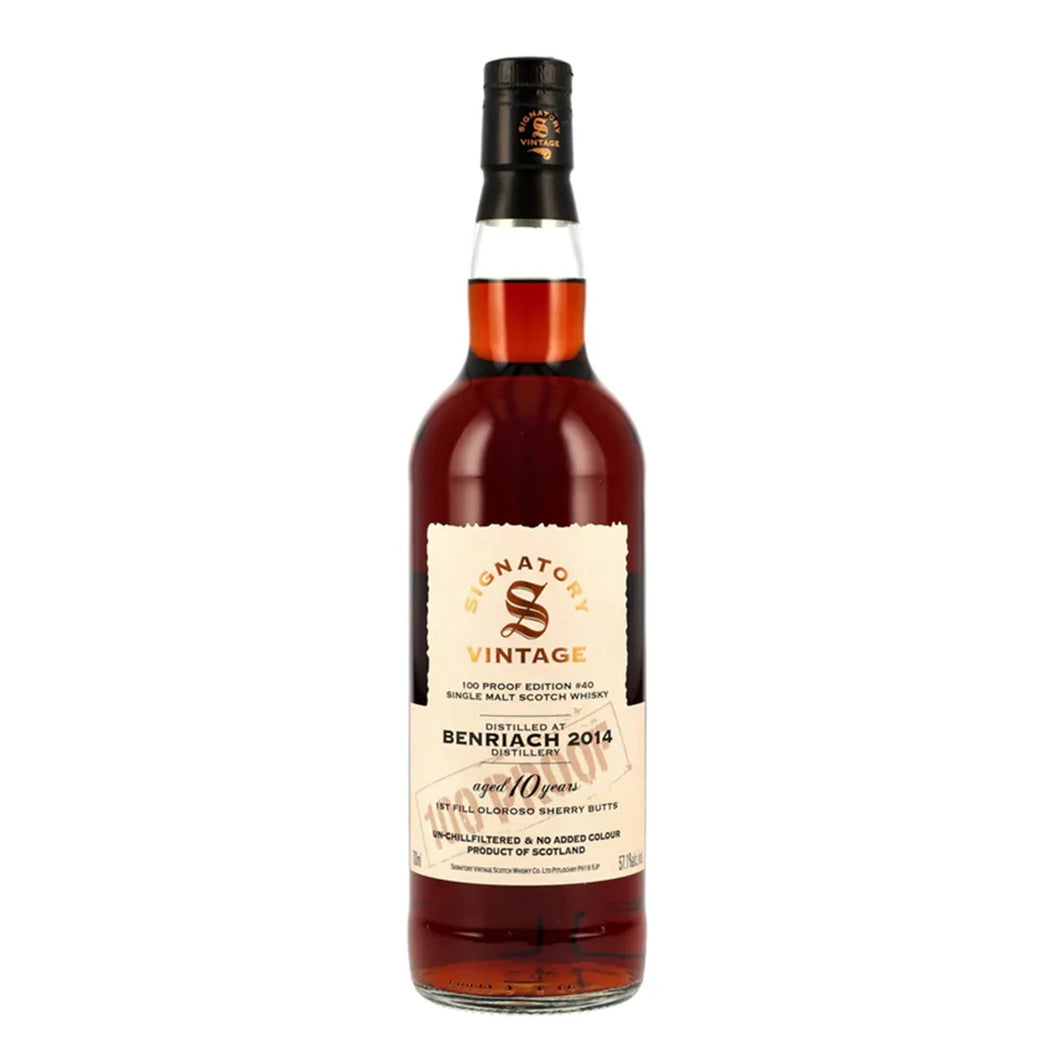 Benriach 2014/2025 10YO 100 Proof Ed#40 700ml 57.1% Signatory Vintage
