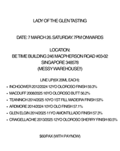 Load image into Gallery viewer, Lady of the Glen Tasting @ My Messy Warehouse 7 March, 7pm
