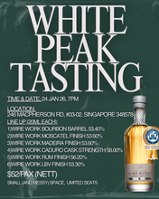 将图像加载到图库查看器中，White Peak Tasting @ My Messy Warehouse 24 Jan, 7pm
