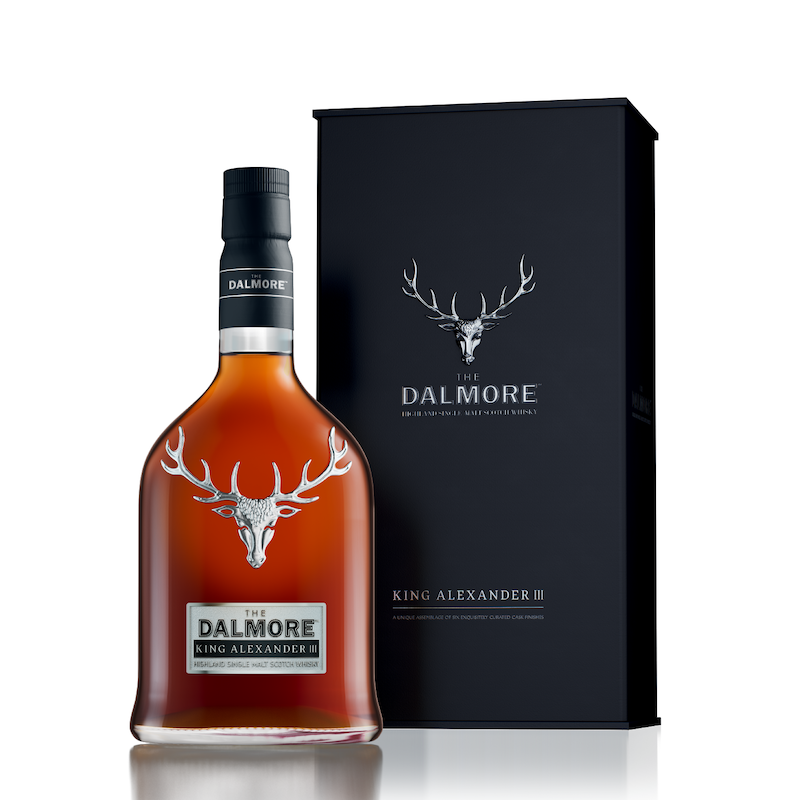 bottle of Dalmore King Alexander III Whisky with giftbox 3mk