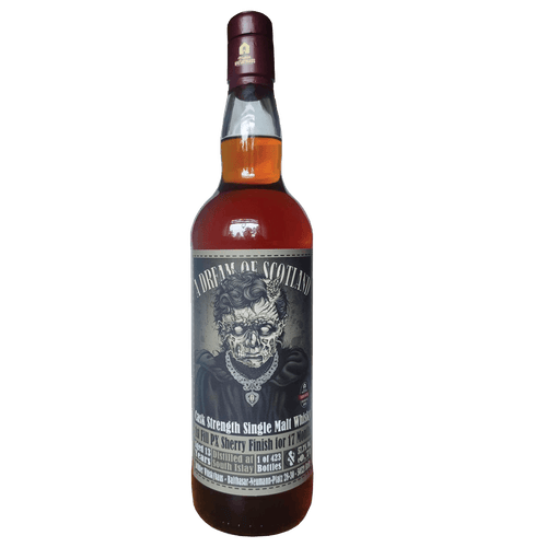 Bottle of A Dream of Scotland-South Islay 13 Years Old 1st Fill PX Sherry Cask Strength Independent Bottlers
