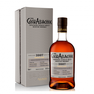 bottle of GlenAllachie 2006 Single Cask #1410 Oloroso Puncheon whisky with giftbox 3mk