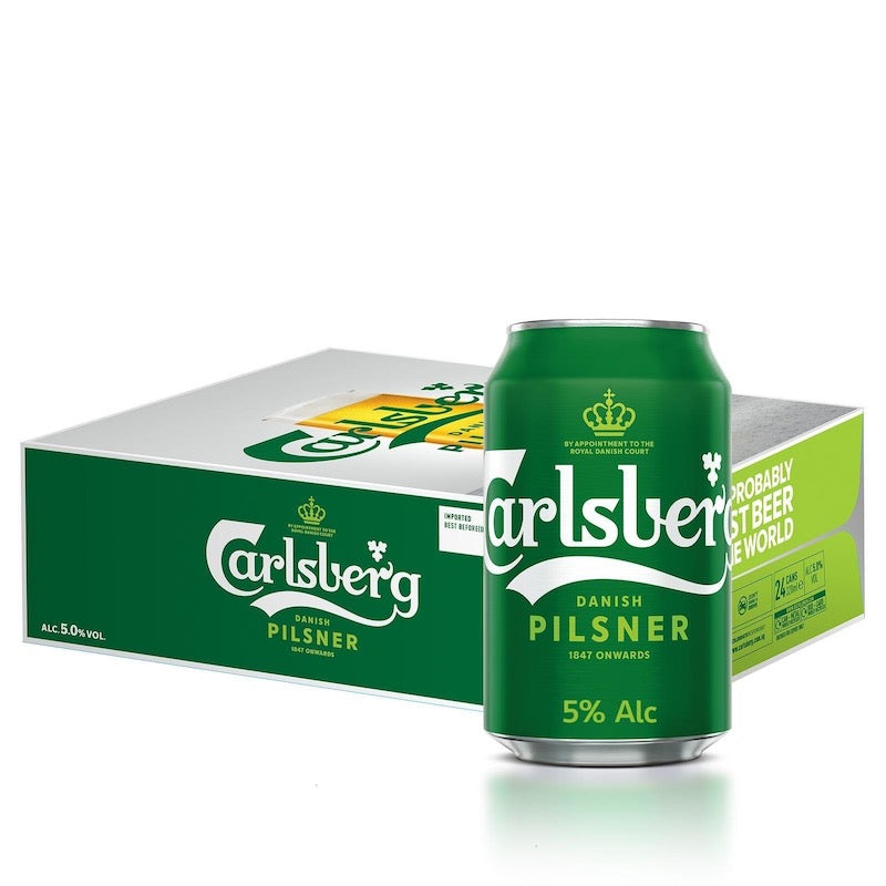 carton of Carlsberg beer Can 330ml