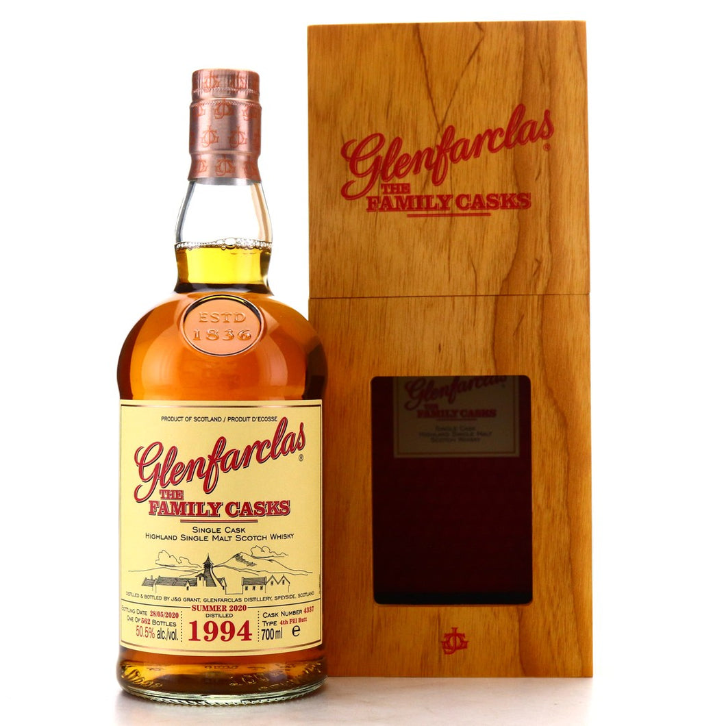 Glenfarclas Family Cask 1994 25 Years old Cask #4337 Summer 2020 50.5%