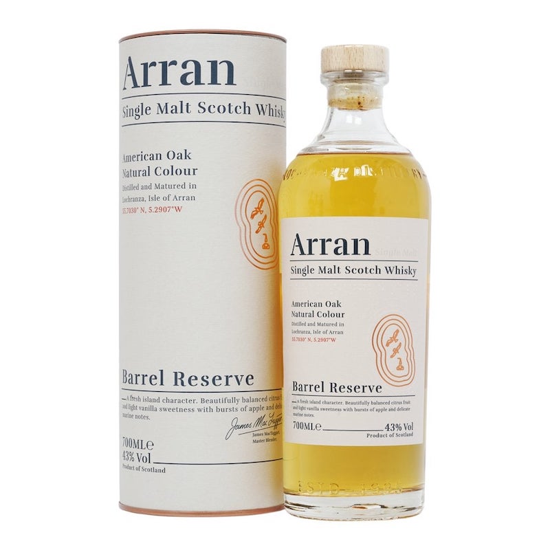 bottle of arran barrel reserve with giftbox 3mk