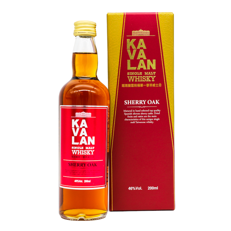 Bottle of Kavalan Sherry Oak 20cl Miniature Whisky with giftbox 3mk