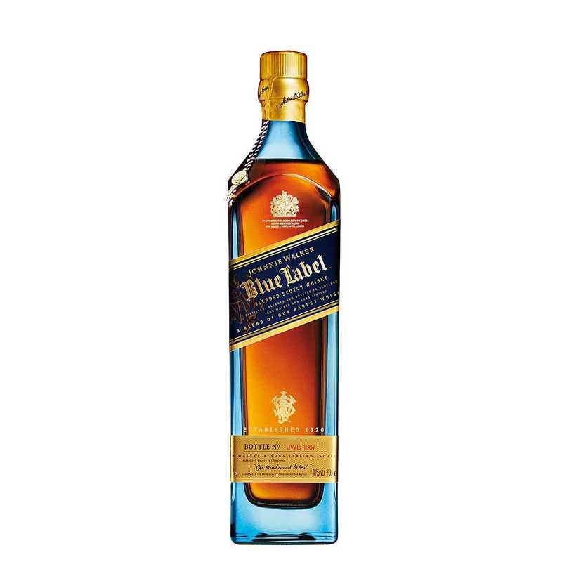 bottle of Johnnie Walker Blue Label Whisky 3mk
