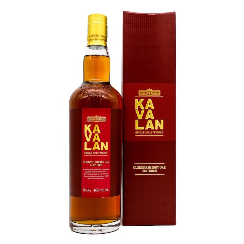 Bottle of Kavalan Oloroso sherry oak Whisky with giftbox 3mk