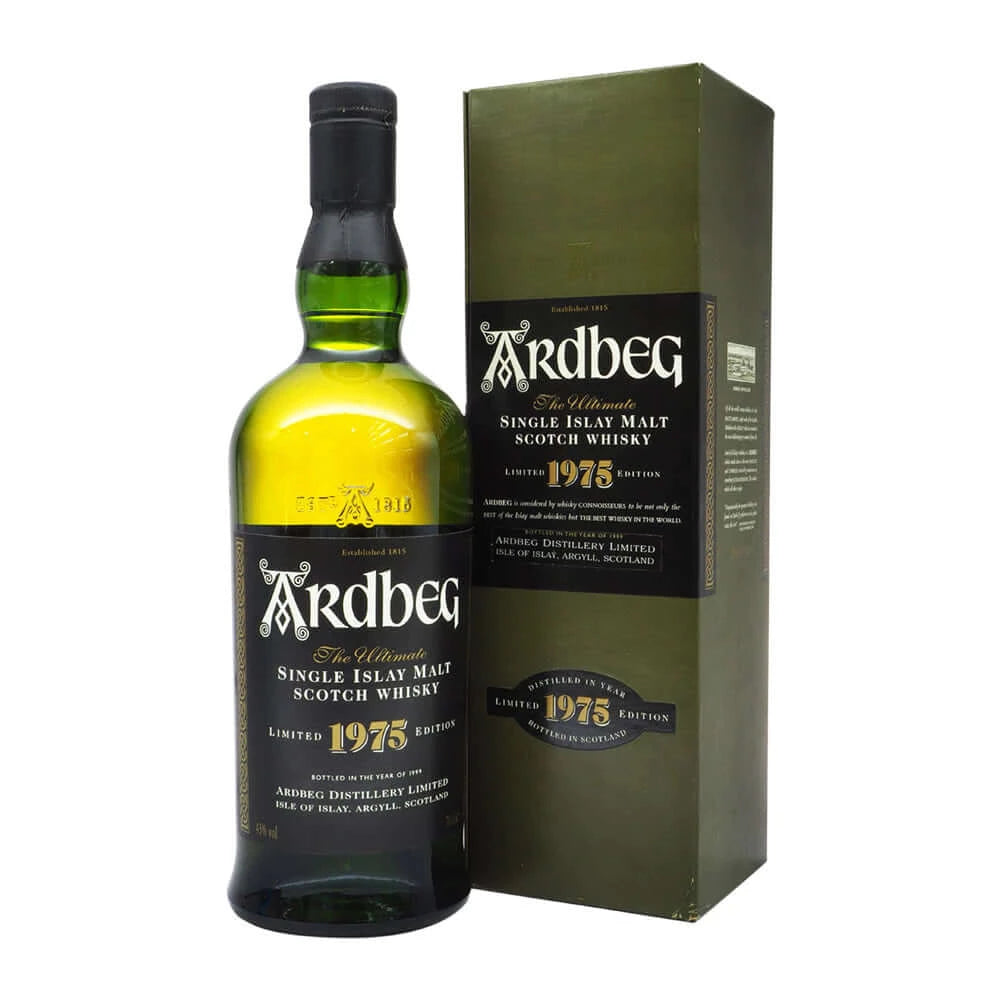 Bottle of Ardberg 1975 24 Year Old Islay whisky with box 3mk