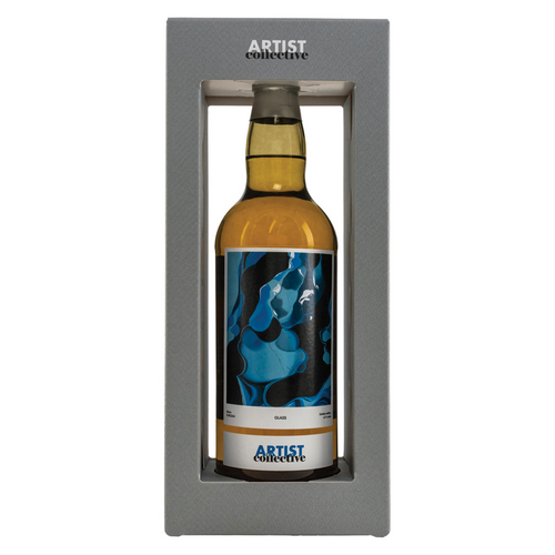 Bottle of Bunnahabhain 7 Years Staoisha Heavily Peated Artist Collective Whisky Independent Bottlers 3mk