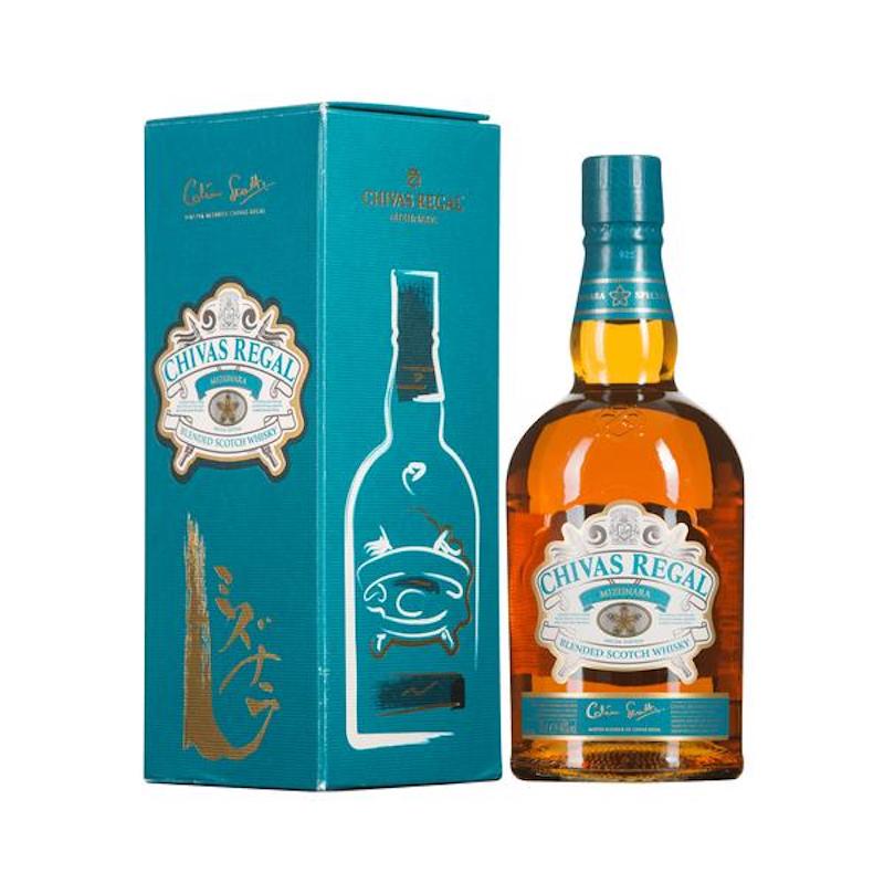 bottle of chivas mizunara blended whisky with giftbox 3mk